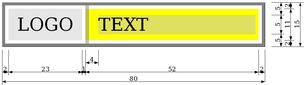 web badge measurements